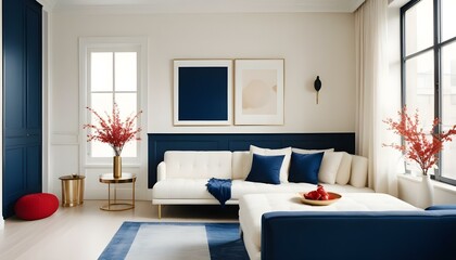 Photo interior modern design room 3d illustration