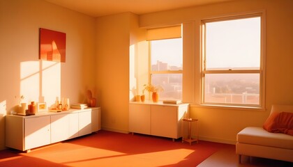 Photo interior modern design room 3d illustration