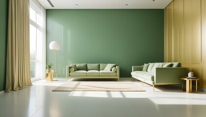 Photo interior modern design room 3d illustration