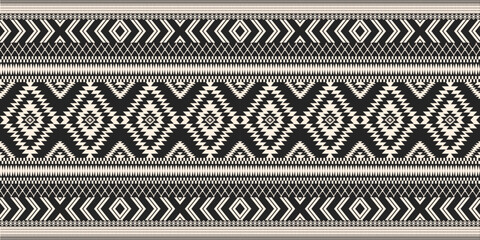 Geometric ethnic pattern, seamless pattern of the Navajo tribe. Native American. Seamless vector pattern, seamless Mexican rug, woven carpet. Folk embroidery, Bohemian, Aztec style.	