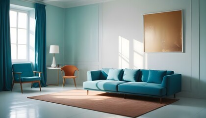 Photo interior modern design room 3d illustration