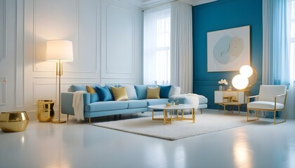 Photo interior modern design room 3d illustration