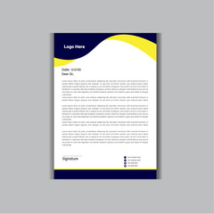 Abstract Letterhead Design Modern Business Letterhead Design Template,Minimal Business Letterhead