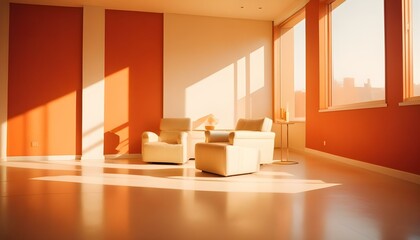 Photo interior modern design room 3d illustration