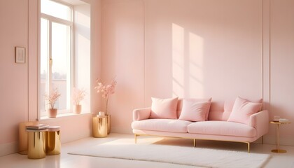 Photo interior modern design room 3d illustration