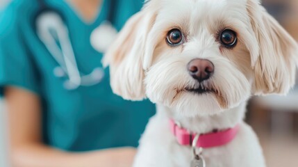 Veterinarian Providing Compassionate Care and Advice to Concerned Pet Owner During a Consultation in a Veterinary Clinic