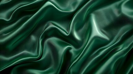 Fototapeta premium Emerald Green Luxurious Fabric Texture for Premium Product Display