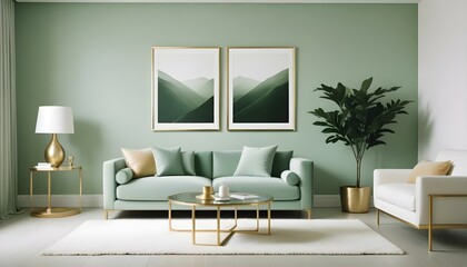 Photo interior modern design room 3d illustration