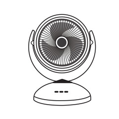 electric fan isolated on white vector design