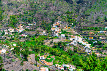 Gran Rey valley on the island of La Gomera