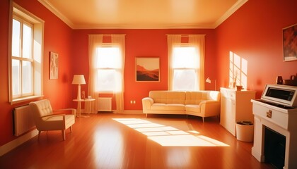 Fototapeta premium Photo interior modern design room 3d illustration