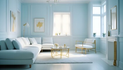 Fototapeta premium Photo interior modern design room 3d illustration