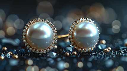 Very expensive beautiful pearl earrings