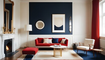 Photo interior modern design room 3d illustration