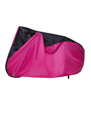 bike cover in pink on a white background