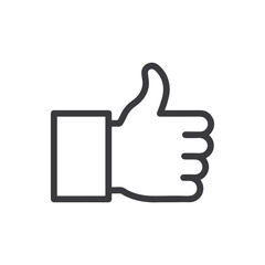 thumbs up line icon