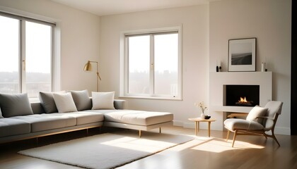 Fototapeta premium Photo interior modern design room 3d illustration