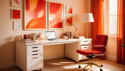 Fototapeta premium Photo interior modern design room 3d illustration