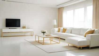 Fototapeta premium Photo interior modern design room 3d illustration