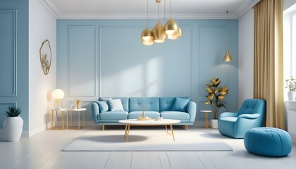 Photo interior modern design room 3d illustration