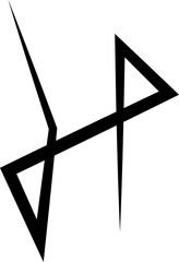 Line stripes elements, spiral, curve, wavy element