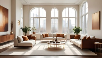 Photo interior modern design room 3d illustration