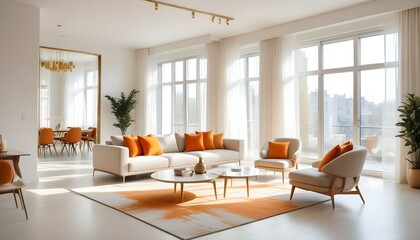 Photo interior modern design room 3d illustration