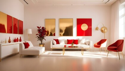 Photo interior modern design room 3d illustration