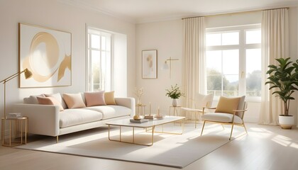 Photo interior modern design room 3d illustration