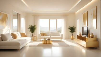 Photo interior modern design room 3d illustration