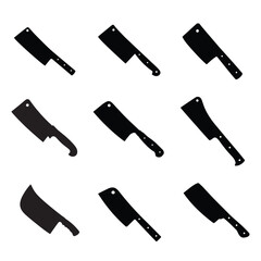 Silhouette of a meat cleaver