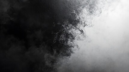 Fototapeta premium Abstract Black and White Texture Creating a Mystical Atmosphere of Contrast and Depth