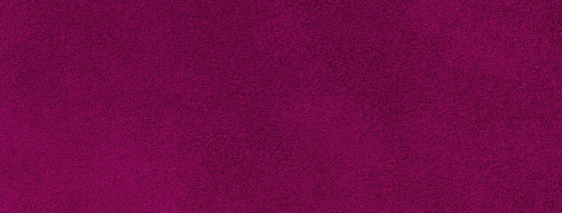 Dark purple background suede fabric, closeup. Velvet texture wine seamless textile, macro. Structure of magenta felt