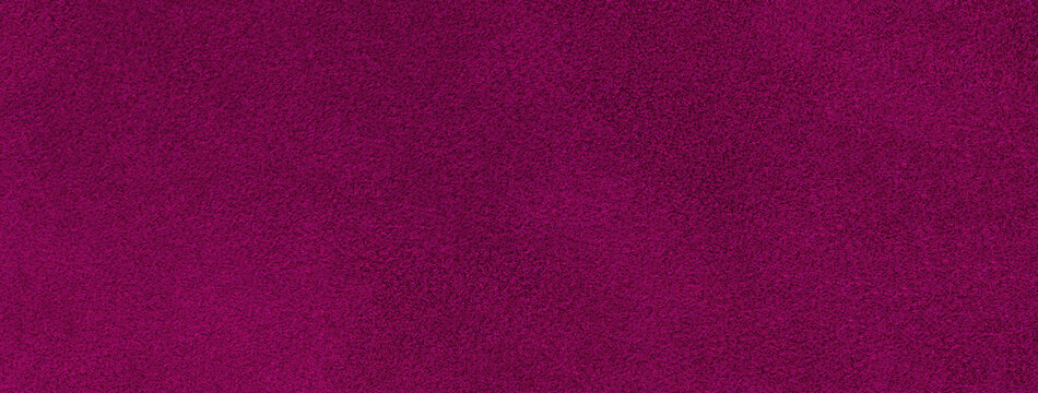 Dark purple background suede fabric, closeup. Velvet texture wine seamless textile, macro. Structure of magenta felt