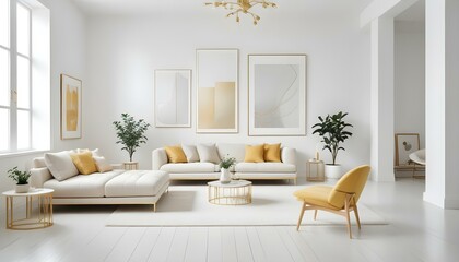 Photo interior modern design room 3d illustration