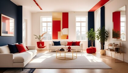 Photo interior modern design room 3d illustration