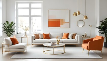 Photo interior modern design room 3d illustration