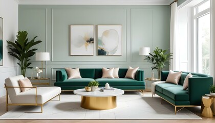 Photo interior modern design room 3d illustration