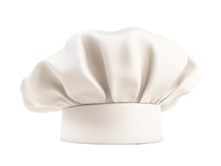 a white chef hat