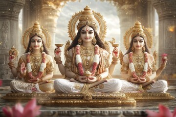 Navratri, the festival of the divine feminine, is one of the most important festivals of Shaktas and Hindus. The Divine Mother, or Goddess Devi. Durga, Lakshmi, 
 Saraswati