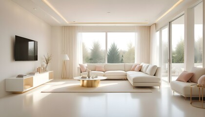 Photo interior modern design room 3d illustration