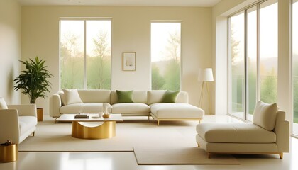 Fototapeta premium Photo interior modern design room 3d illustration