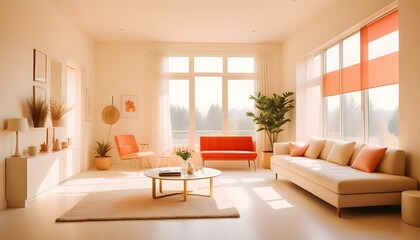 Photo interior modern design room 3d illustration