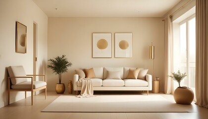 Photo interior modern design room 3d illustration