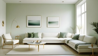 Photo interior modern design room 3d illustration