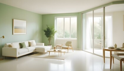 Fototapeta premium Photo interior modern design room 3d illustration