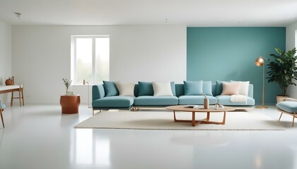 Obraz premium Photo interior modern design room 3d illustration