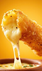 Crispy Mozzarella Sticks with Gooey Cheese Pull â€“ Food Photography