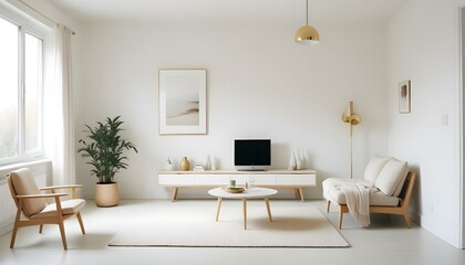 Fototapeta premium Photo interior modern design room 3d illustration