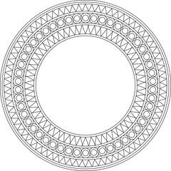 Vector sketch illustration silhouette design drawing rosette mandala ornament classic vintage ethnic traditional 